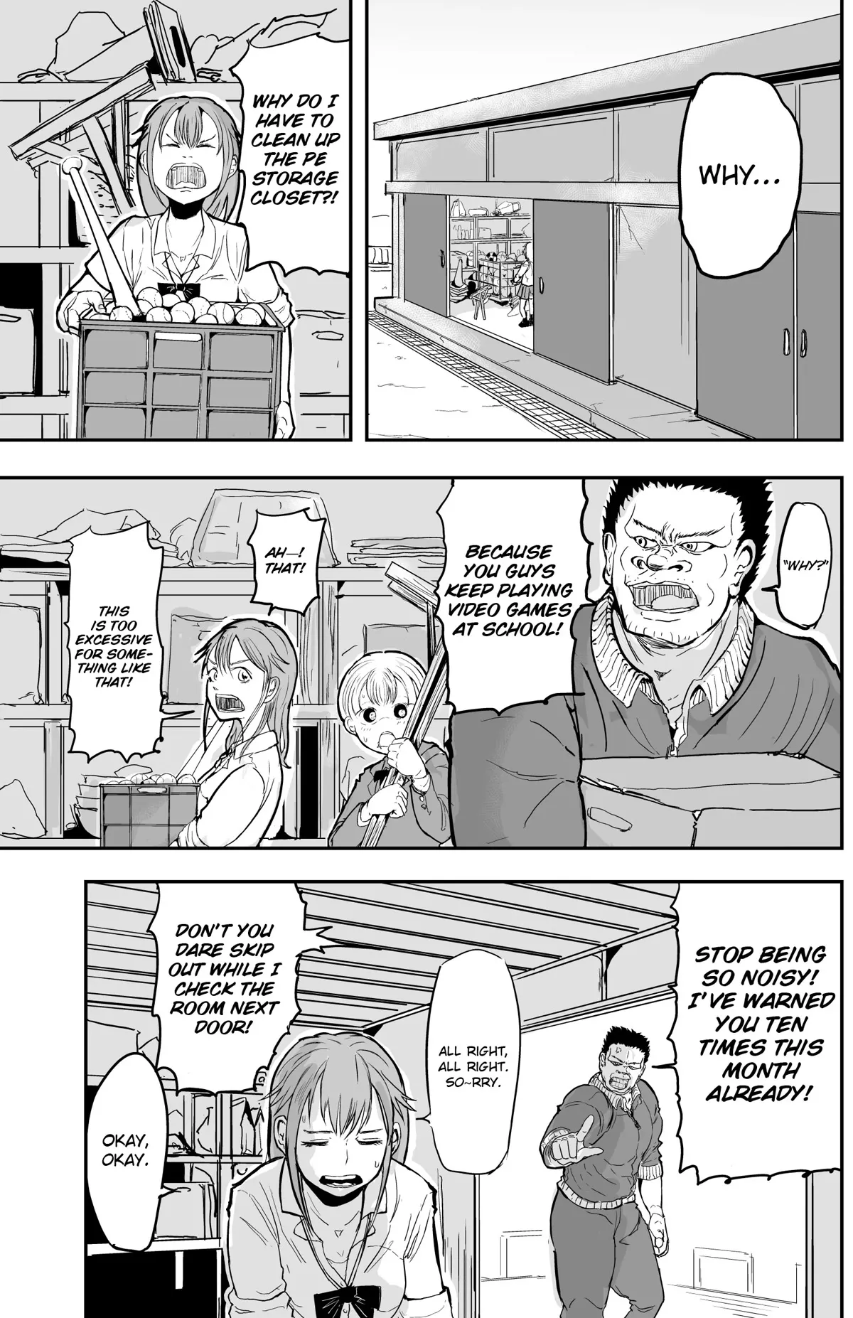 Read A Manga About the Kind of PE Teacher Who Dies at the Start of a School Horror Movie Chapter 7 Online