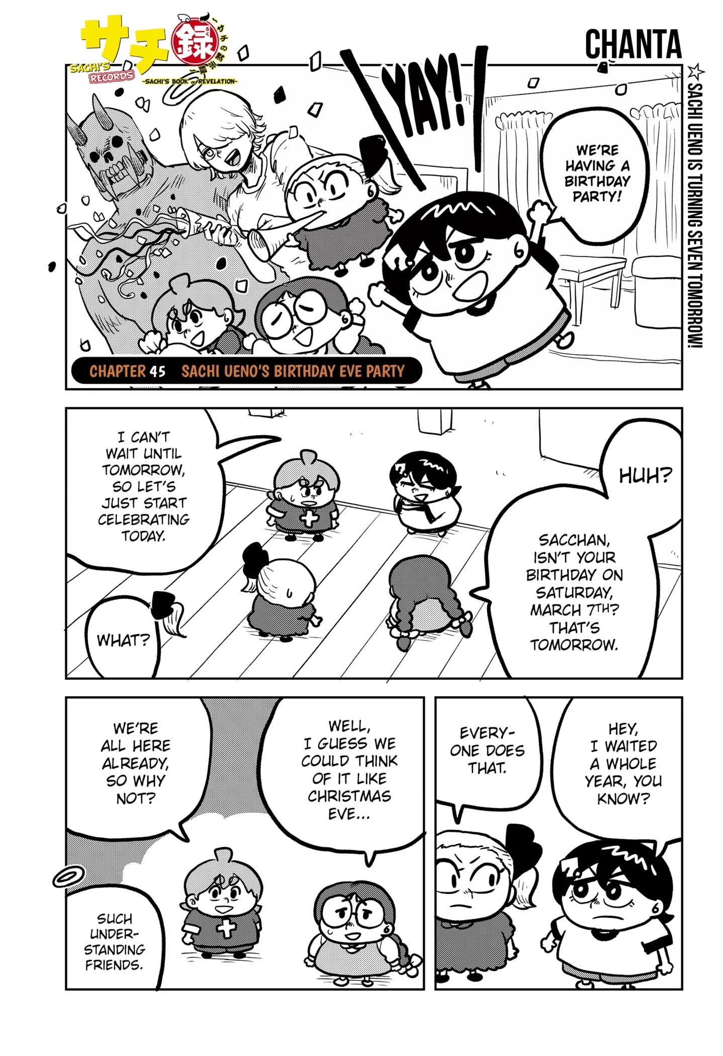 Read Sachi’s Records ~Sachi’s Book of Revelation~ Chapter 45 - Sachi Ueno's Birthday Eve Party Online