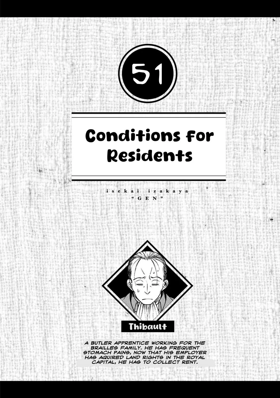 Read Isekai Izakaya “Gen” Chapter 51 - Conditions for Residents Online