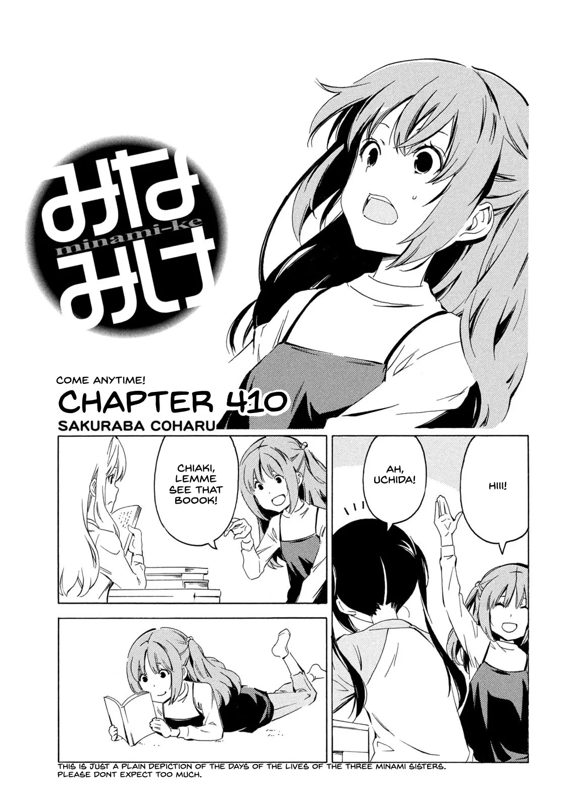 Read Minami-ke Chapter 410 - Come Anytime! Online