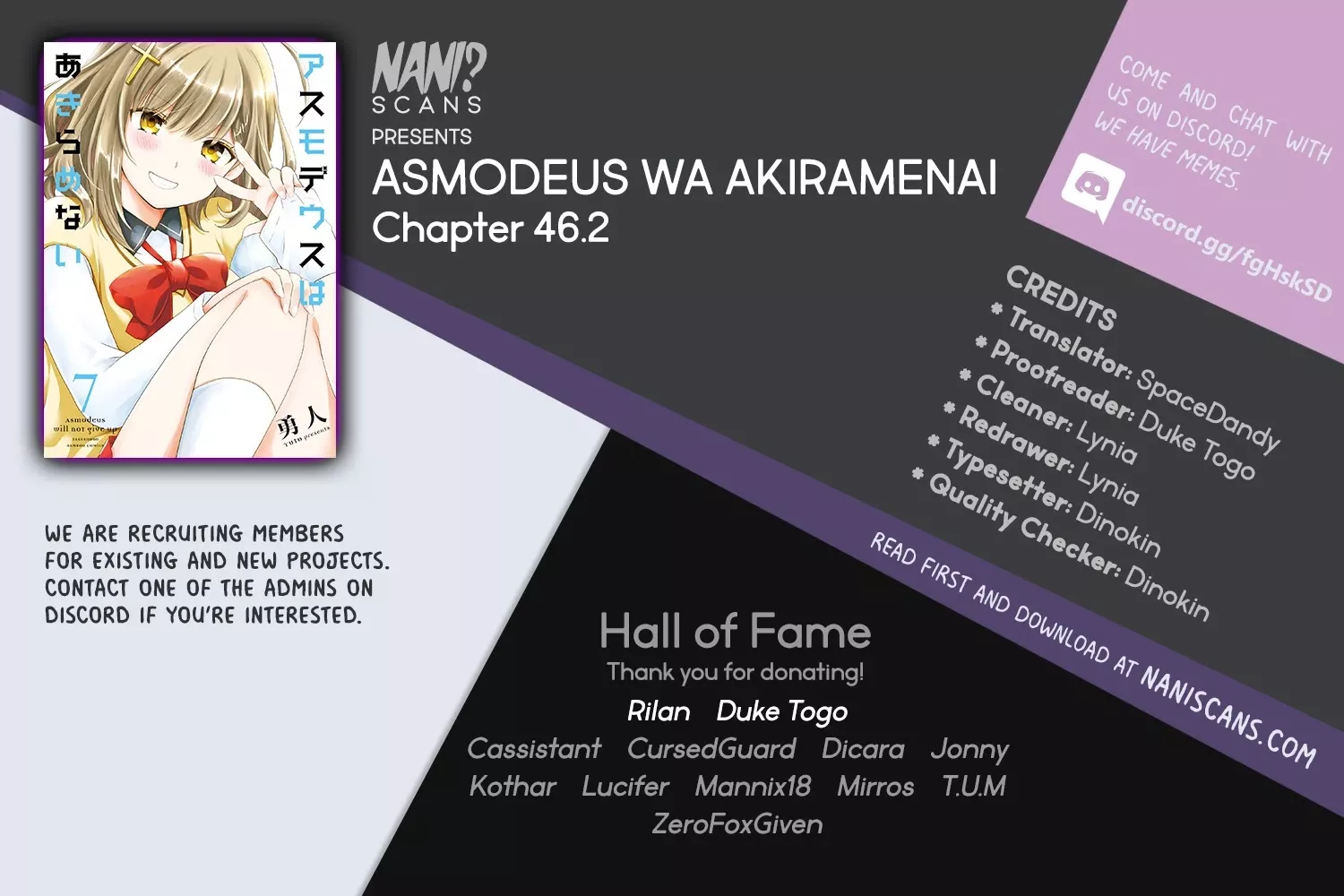 Read Asmodeus wa Akiramenai Chapter 46.2 - Is Your Order Yuri? Online