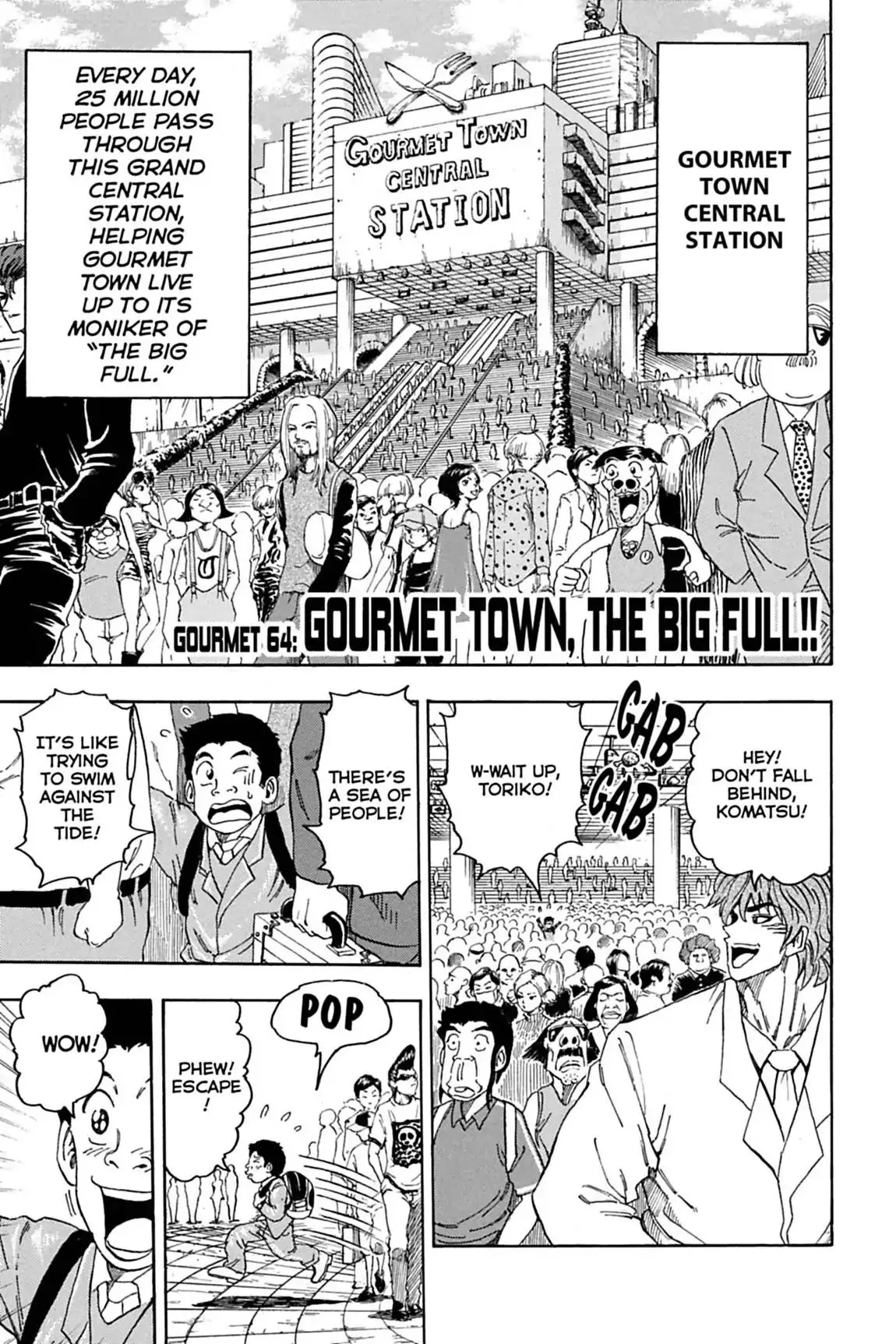 Read Toriko Chapter 64 - Vol.8 Gourmet 64: Gourmet Town, the Big Full!! Online