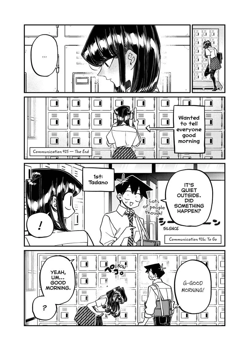 Read Komi-san wa Komyushou Desu Chapter 416 Online