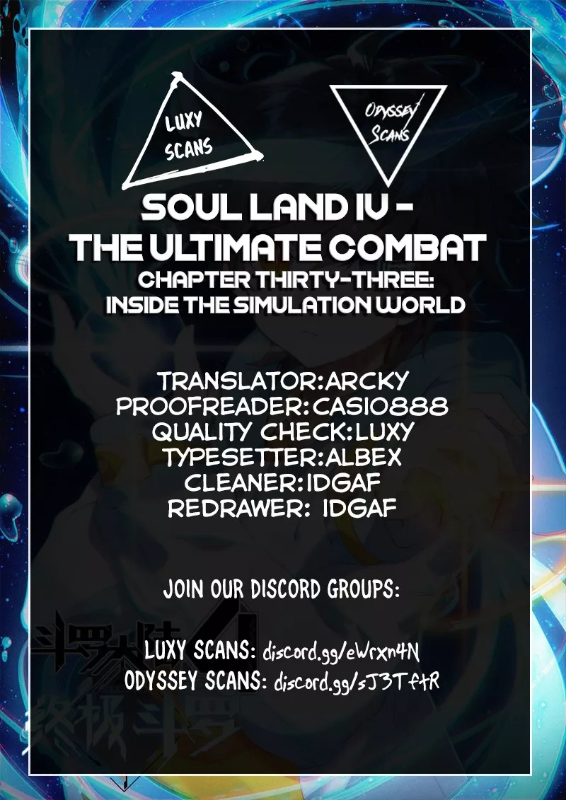 Read Soul Land IV – The Ultimate Combat Chapter 33 - Inside the Simulation World Online