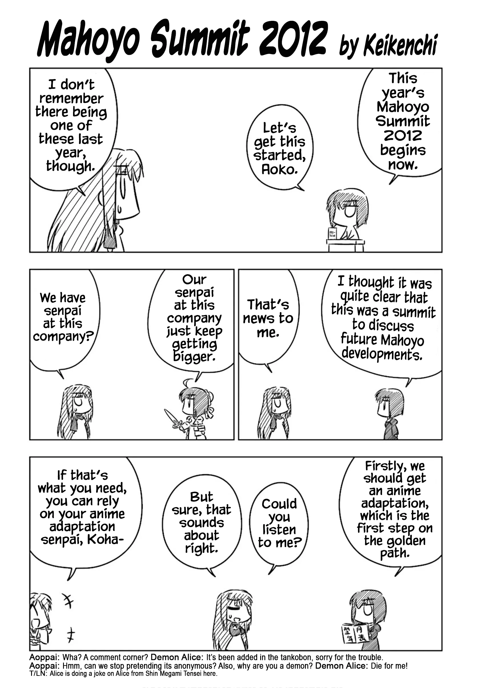 Read Koha-Ace Collection Chapter 3 - Mahoyo Summit 2012 Online