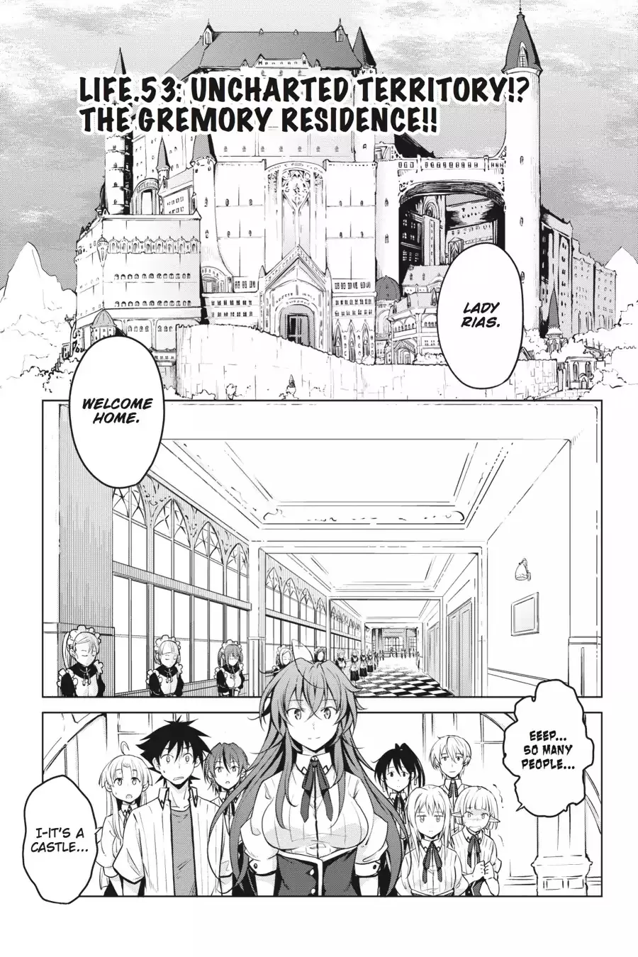 Read High School DxD Chapter 53 - Uncharted Territory!? The Gremory Residence!! Online