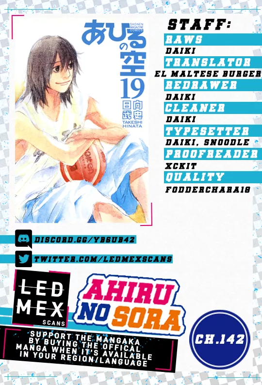 Read Ahiru no Sora Chapter 142 - Crazy Climber (Part One) Online