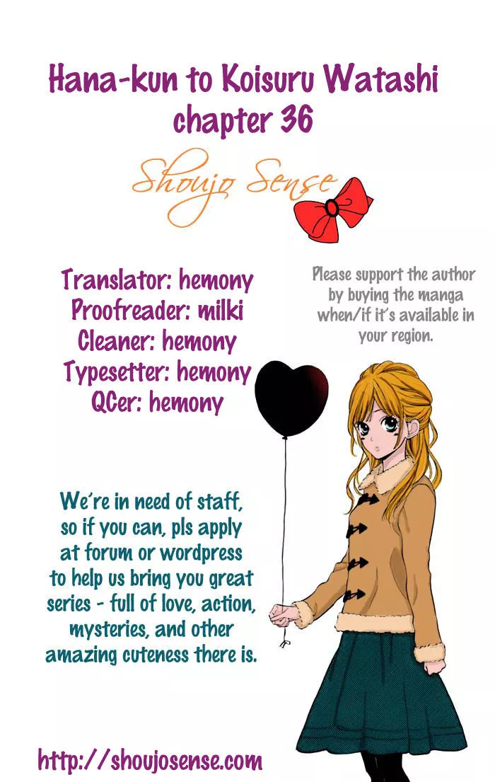 Read Hana-kun to Koisuru Watashi Chapter 36 Online