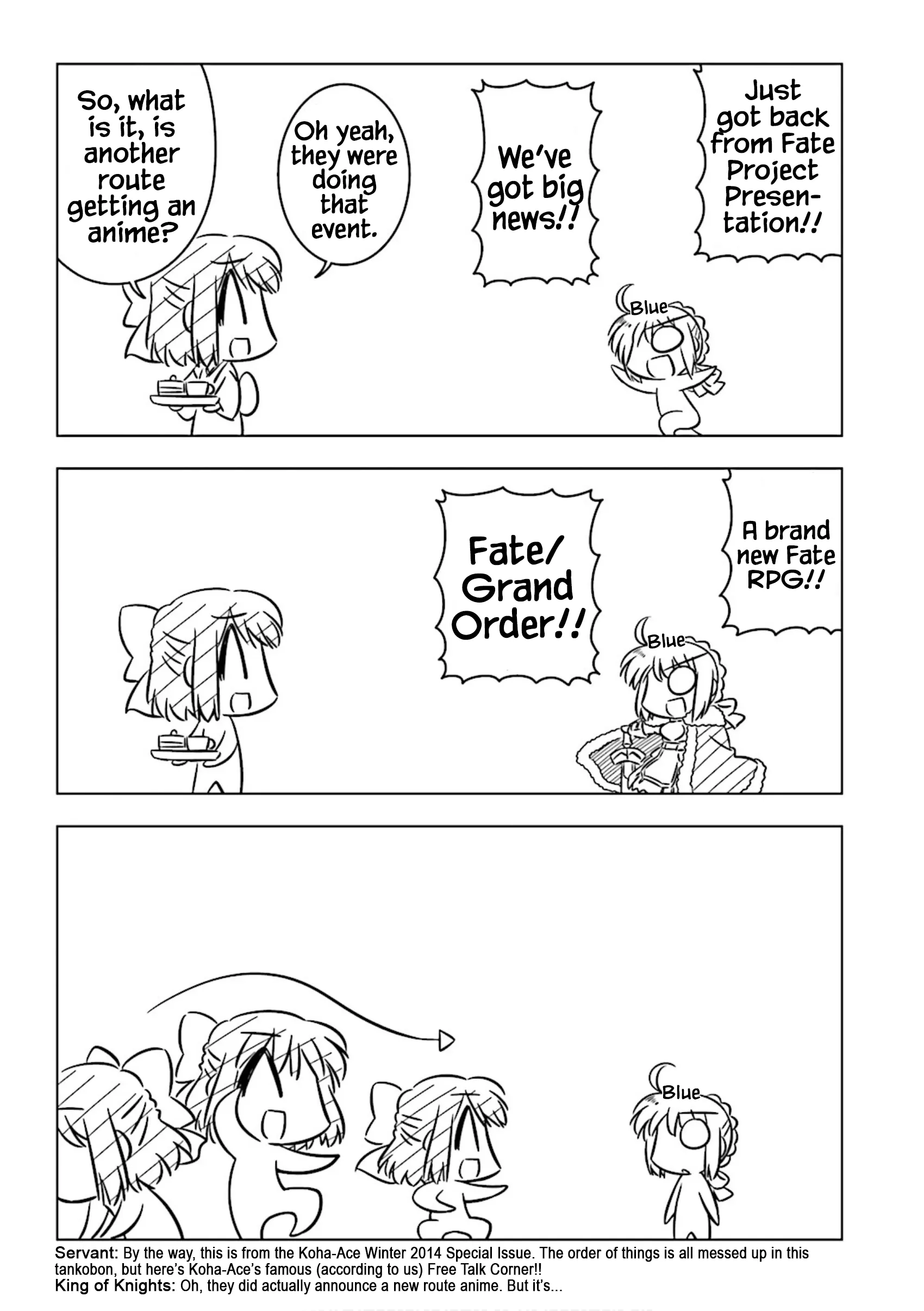 Read Koha-Ace Collection Chapter 25 - Type-Moon Mobile Game!? Online