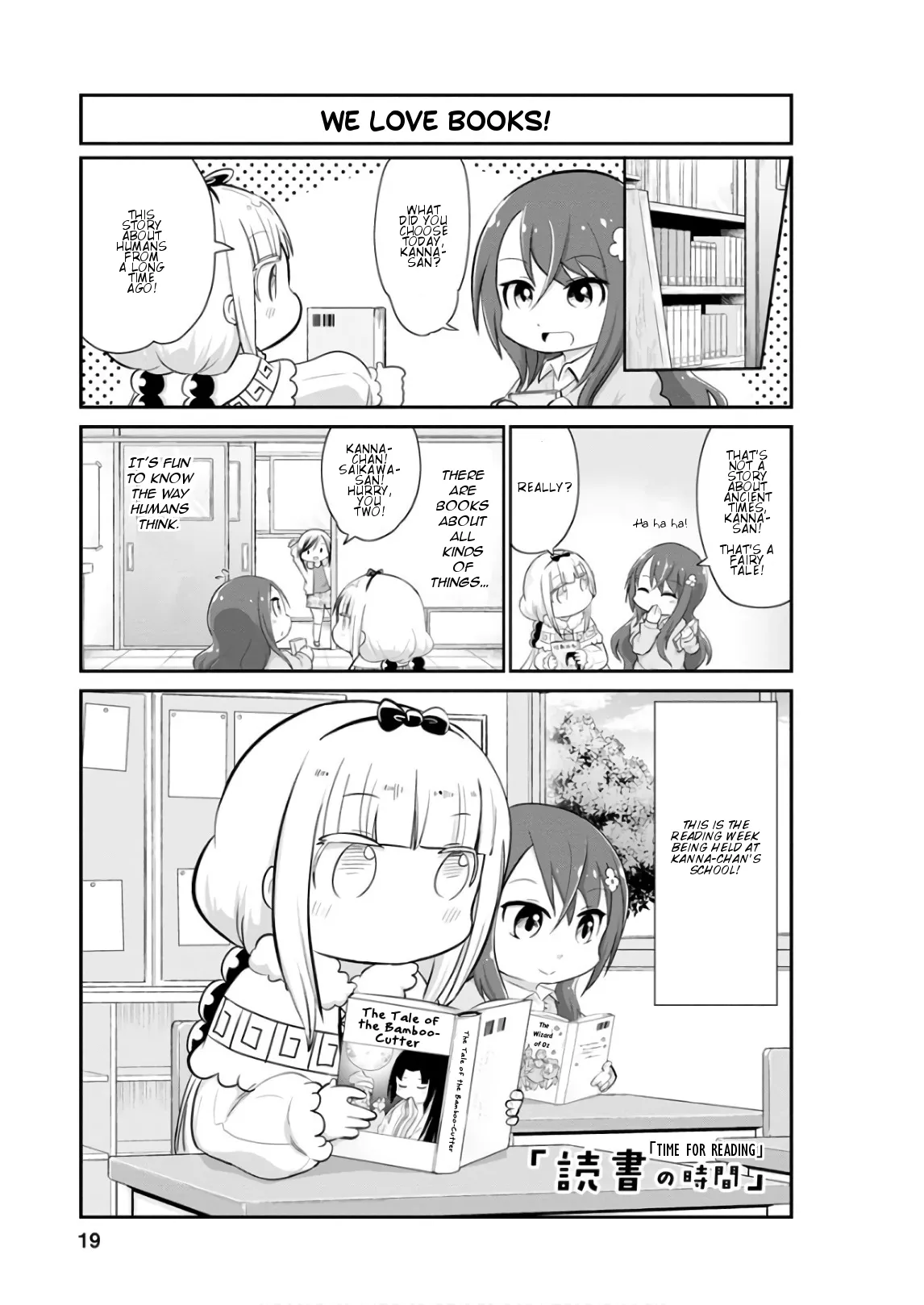 Read Kobayashi-san Chi no Maid Dragon: Kanna no Nichijou Chapter 52 - Time for Reading Online