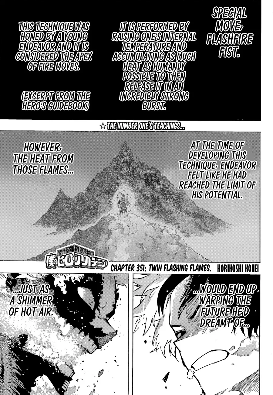 Read Boku no Hero Academia Chapter 351 - Twin Flashing Flames Online