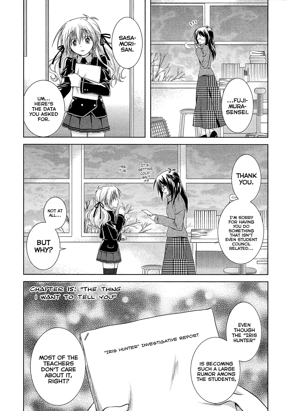 Read Iris Zero Chapter 15 - The Thing I Want  to Tell You Online