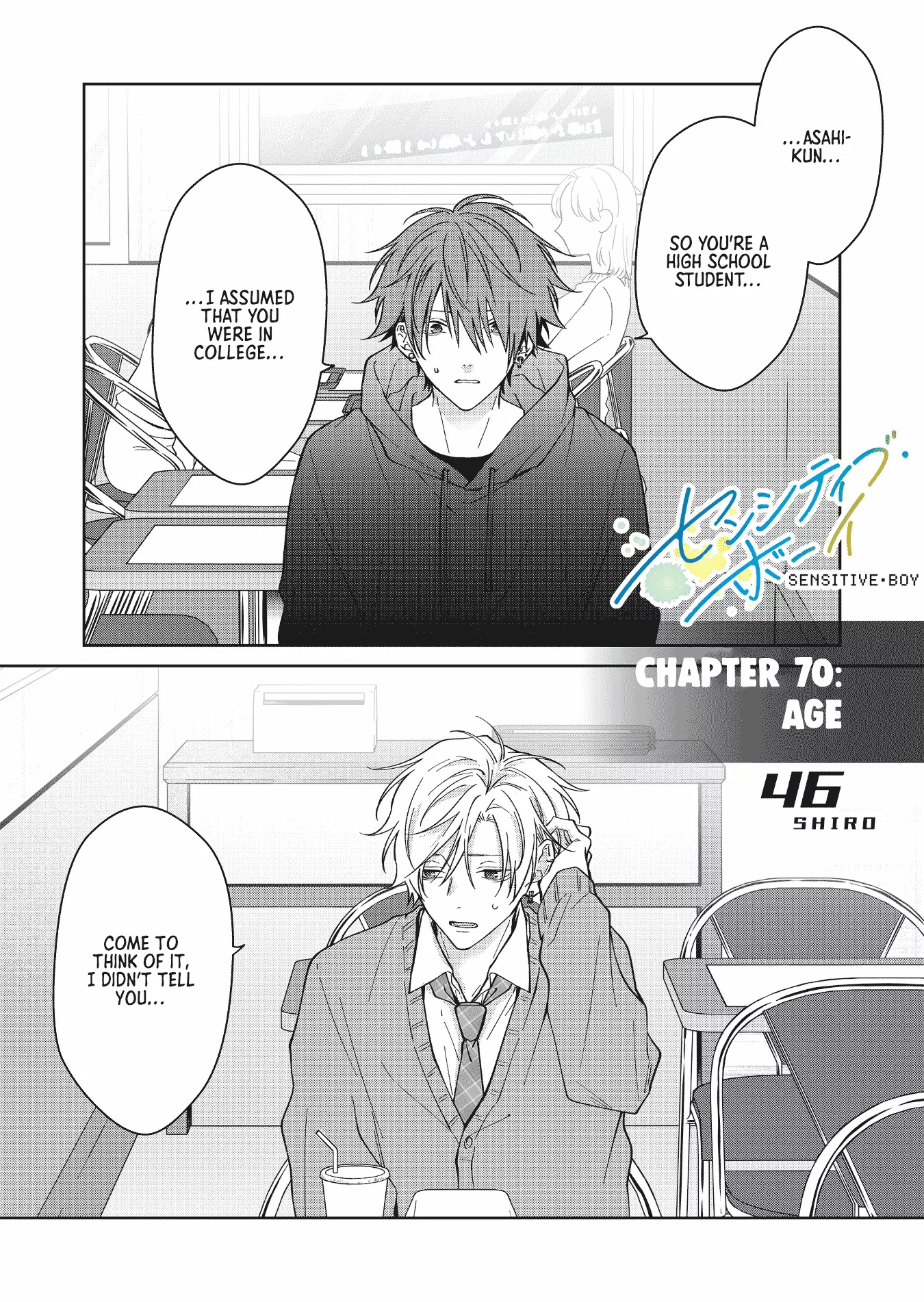 Read Sensitive Boy Chapter 70 - Age Online