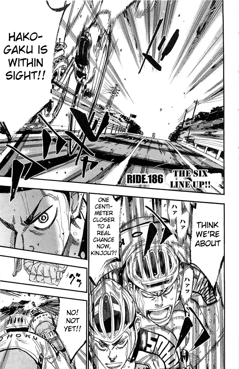 Read Yowamushi Pedal Chapter 186 - The Six Line Up!! Online