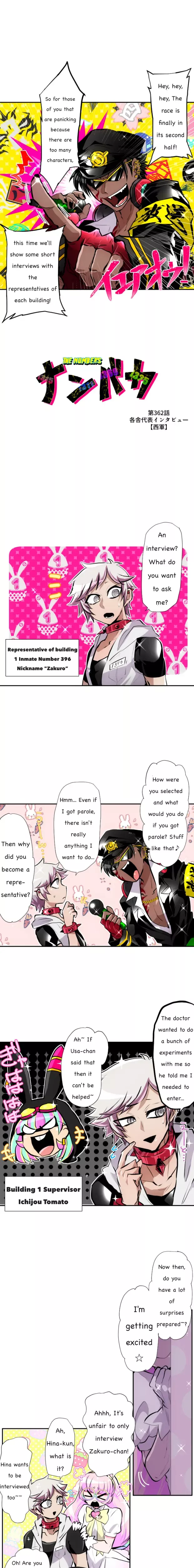 Read Nanbaka Chapter 362 - Building Interviews (West Team) Online