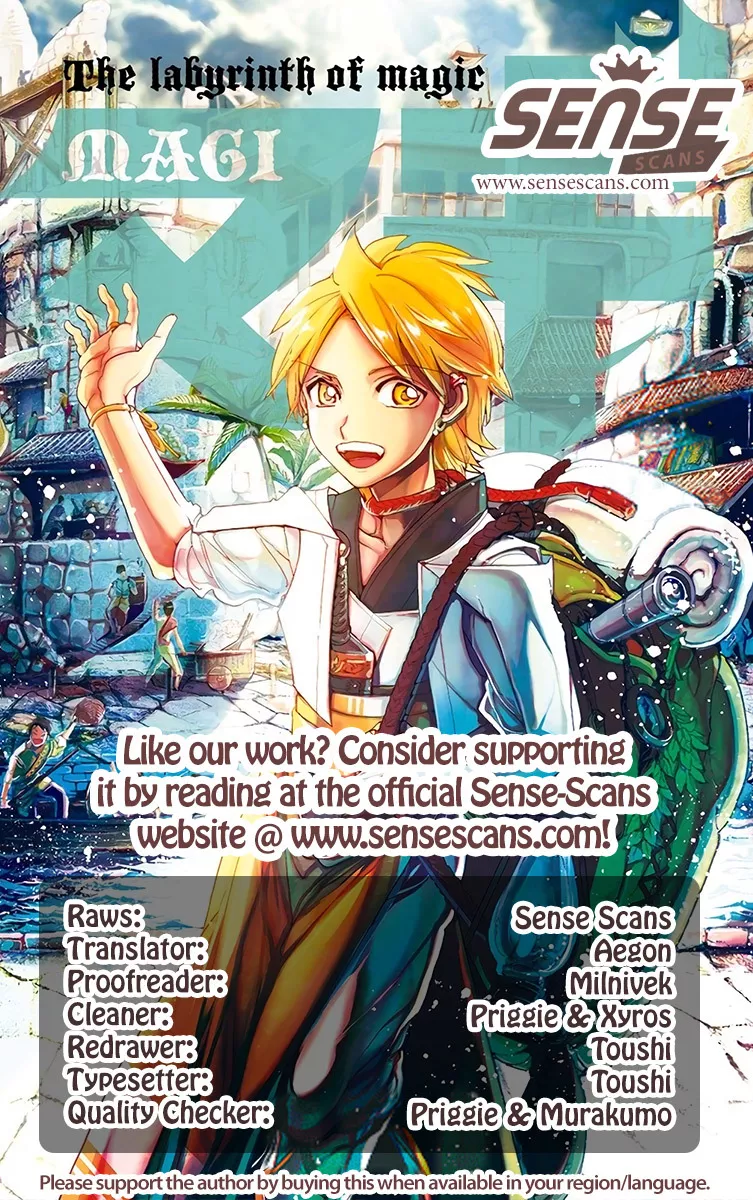 Read Magi – Labyrinth of Magic Chapter 321 - Sinbad's Smile Online