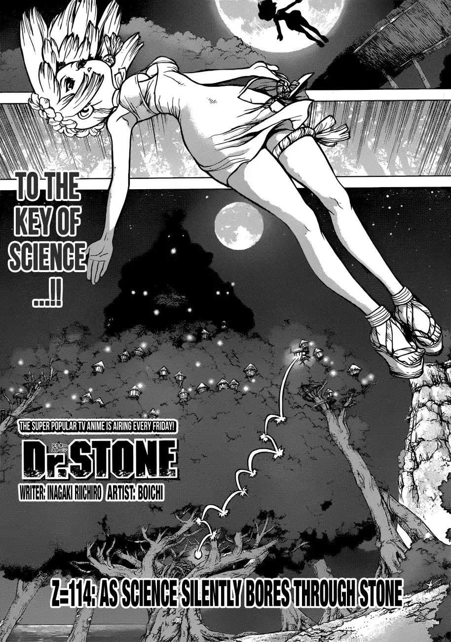 Read Dr. Stone Chapter 114 - As Science Silently Bores through Stone Online