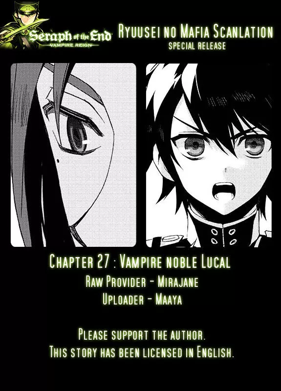 Read Seraph of the End Chapter 27 - Vampire Noble Lucal Online