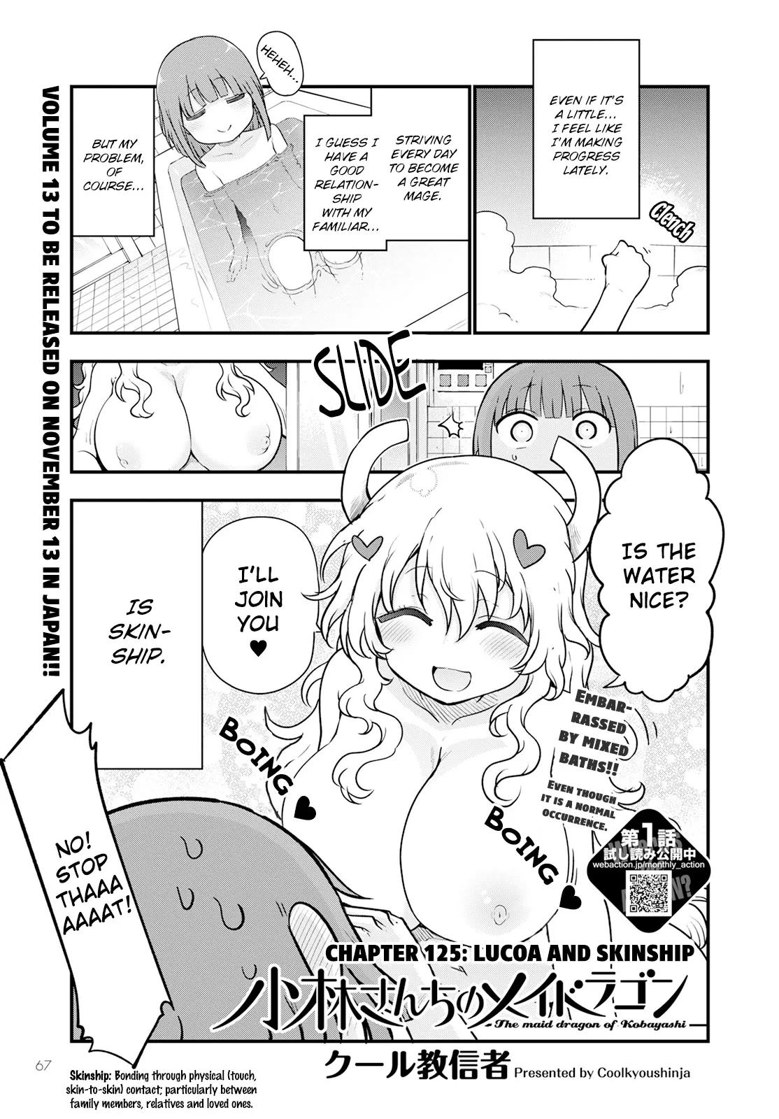 Read Kobayashi-san Chi no Maid Dragon Chapter 125 - Lucoa and Skinship Online