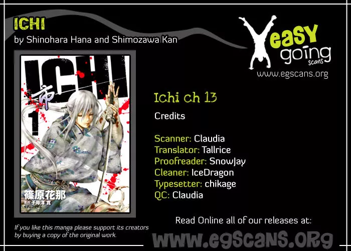 Read Ichi Chapter 13 - The Confronting Force Online