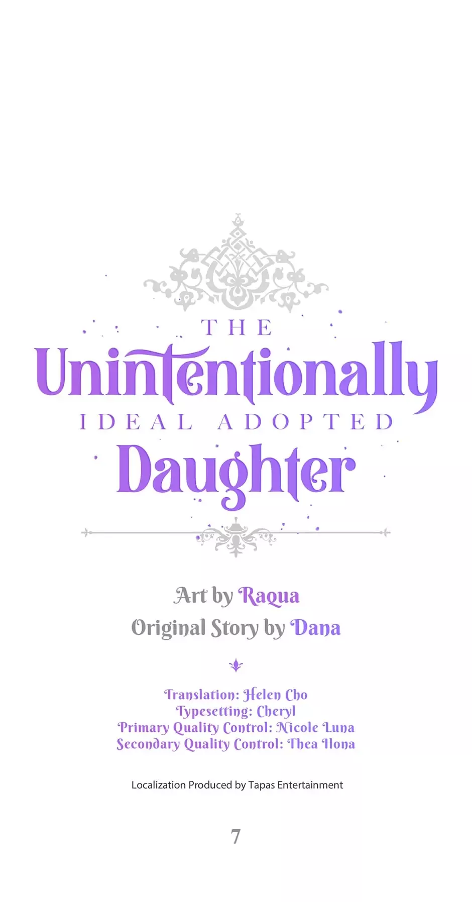 Read The Unintentionally Ideal Adopted Daughter Chapter 7 Online