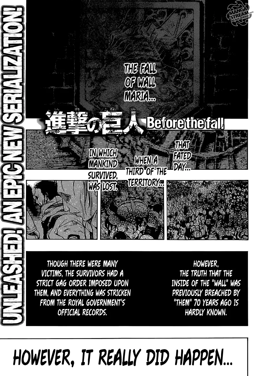 Read Shingeki no Kyojin – Before the Fall Chapter 0 - Prologue Online