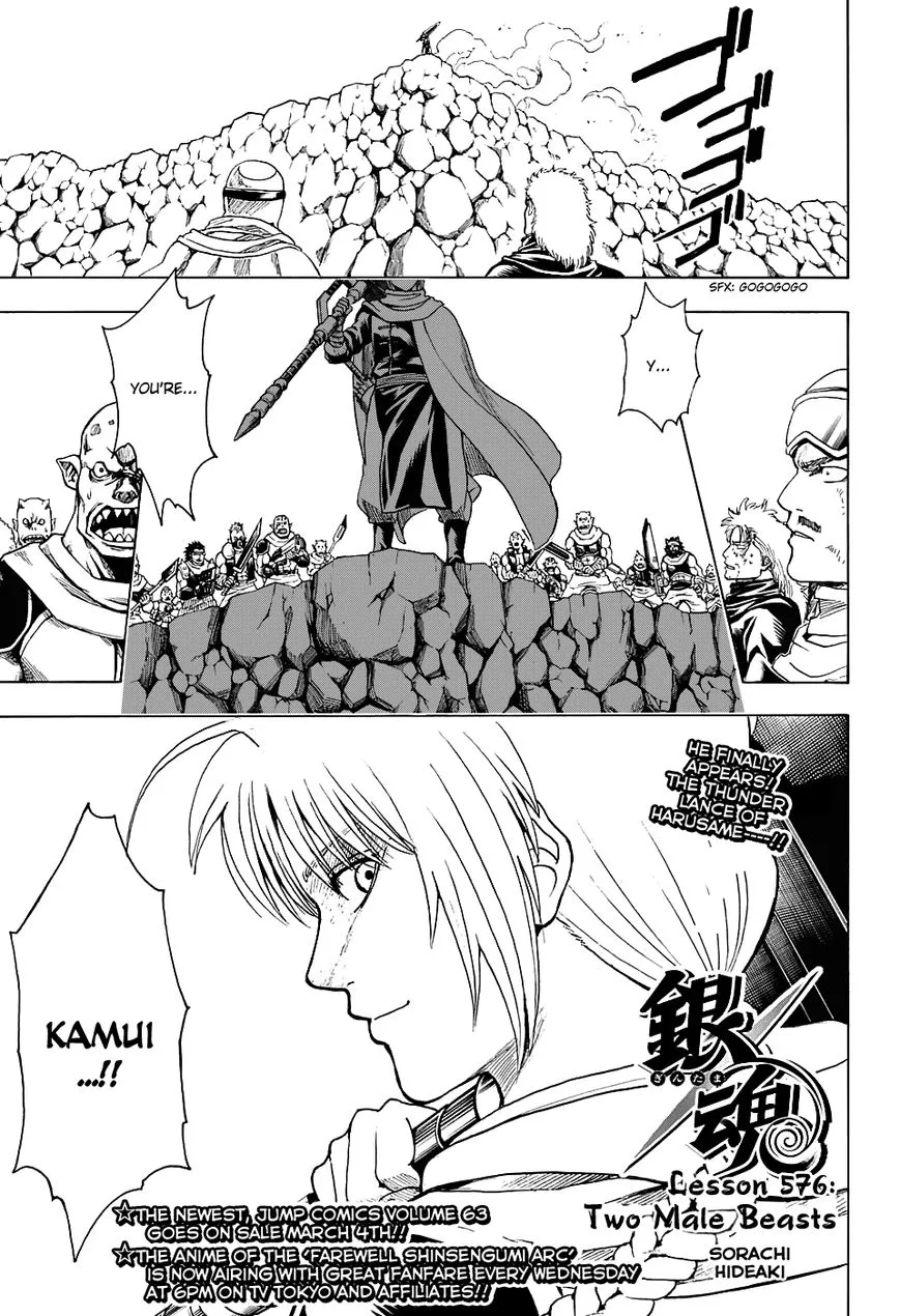 Read Gintama Chapter 576 - Two Male Beasts Online