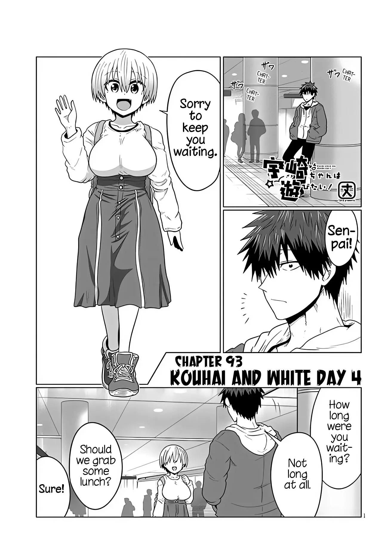 Read Uzaki-chan wa Asobitai! Chapter 93 - Kouhai and White Day 4 Online