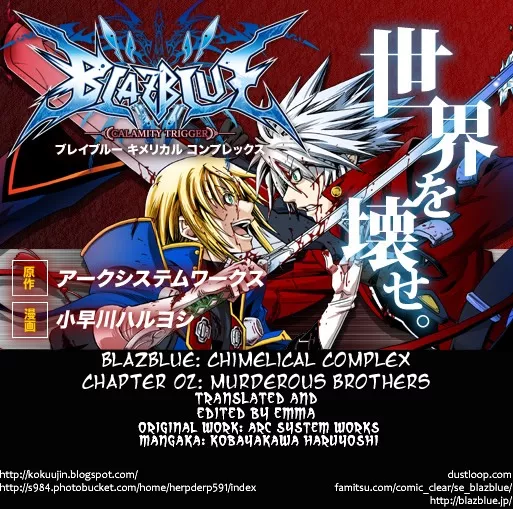 Read BlazBlue – Chimelical Complex Chapter 2 - Murderous Brothers Online