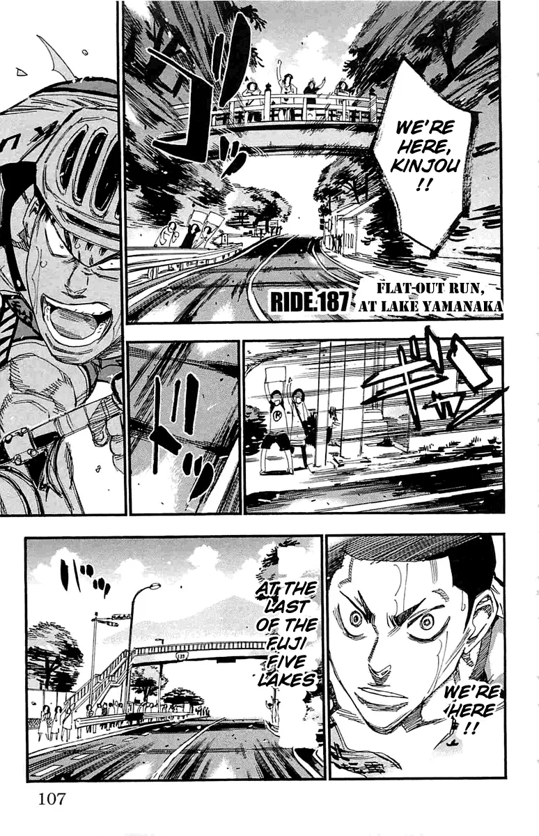 Read Yowamushi Pedal Chapter 187 - Flat-Out Run, at Lake Yamanaka Online