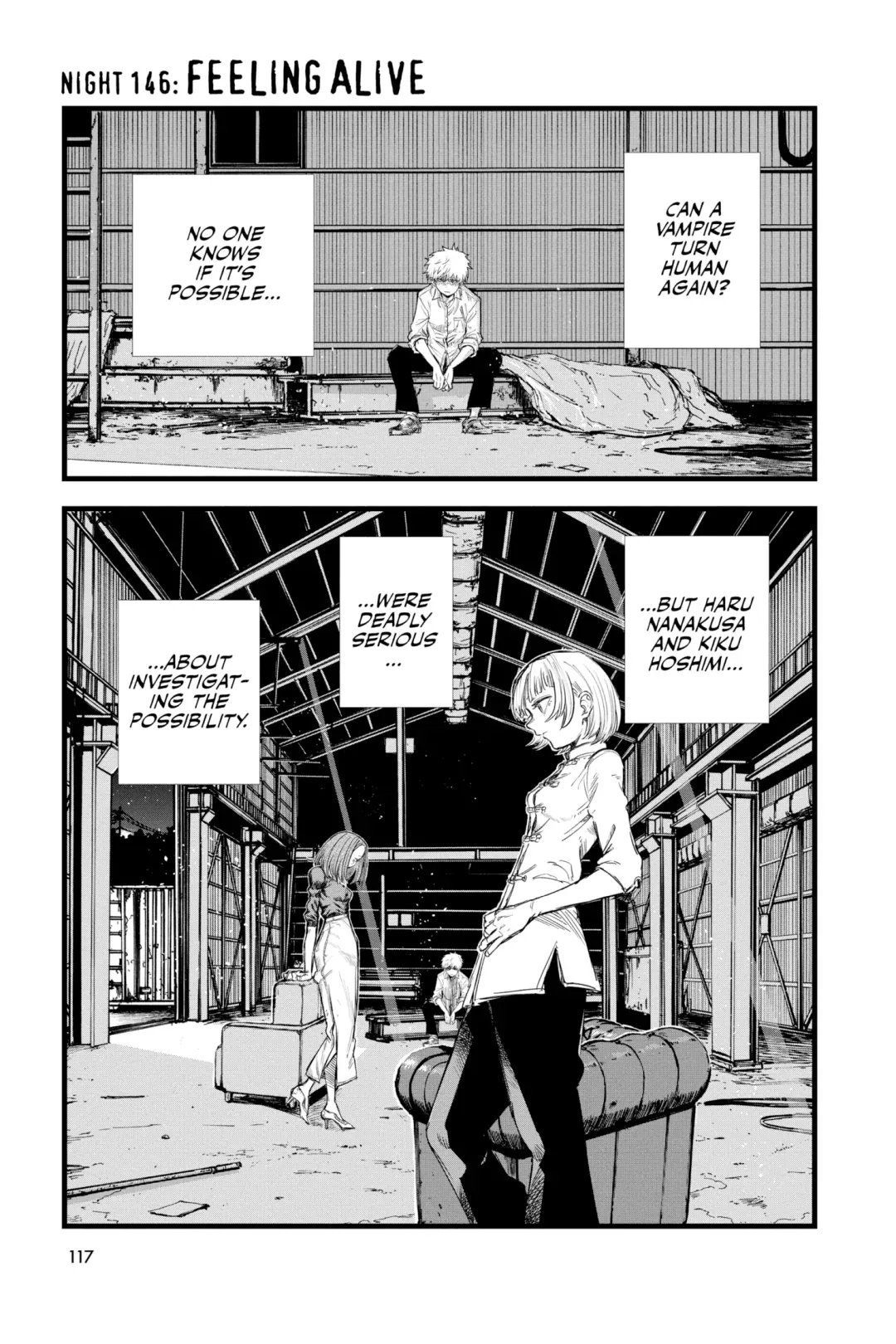Read Yofukashi no Uta Chapter 146 Online