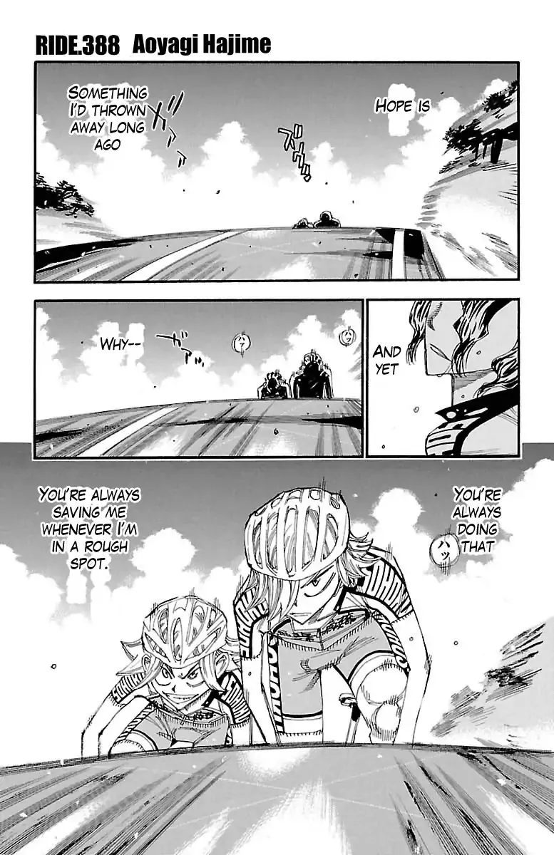 Read Yowamushi Pedal Chapter 388 - Aoyagi Hajime Online