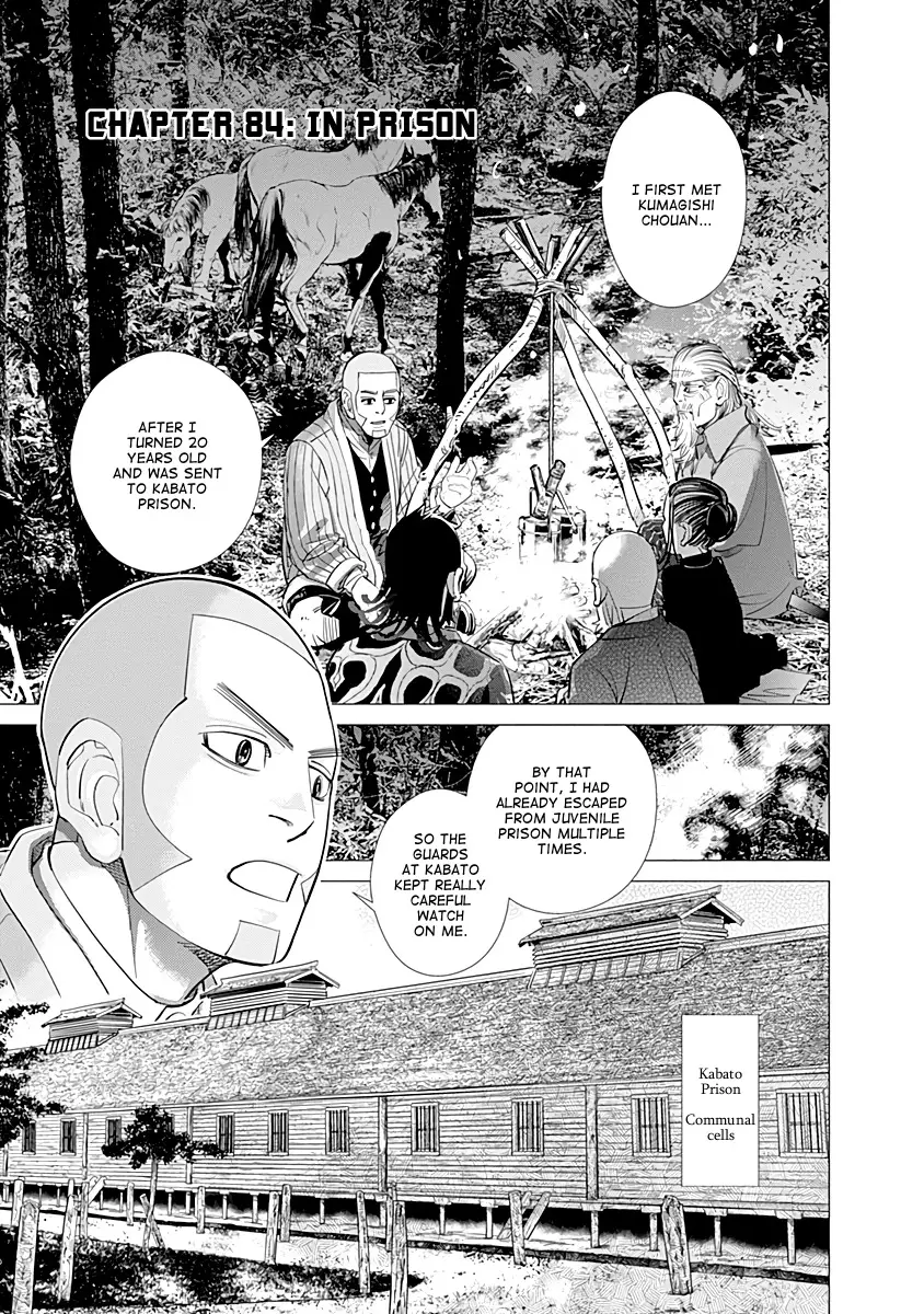 Read Golden Kamuy Chapter 84 - In Prison Online