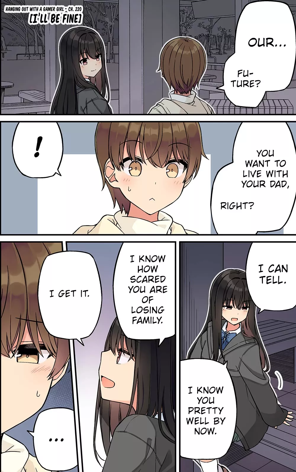 Read Hanging Out With a Gamer Girl Chapter 220 - I'll Be Fine Online