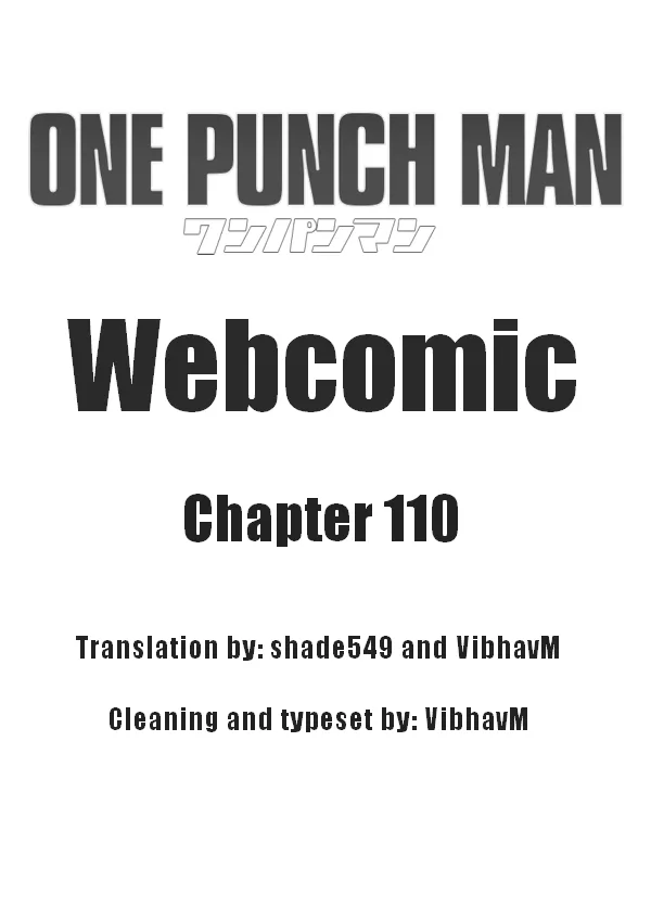 Read Onepunch-Man (ONE) Chapter 110 Online