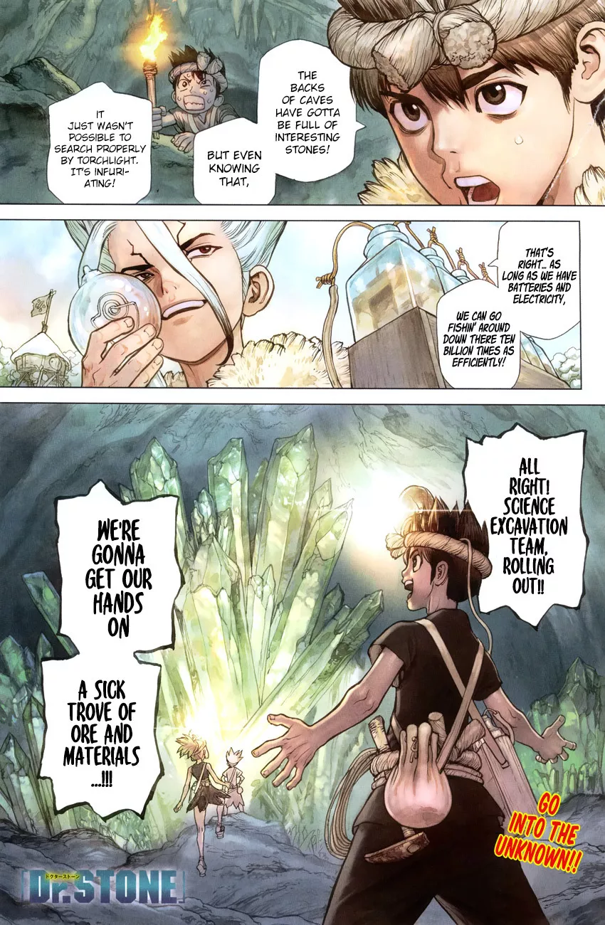 Read Dr. Stone Chapter 54 - Glittering Blue Jewel Online