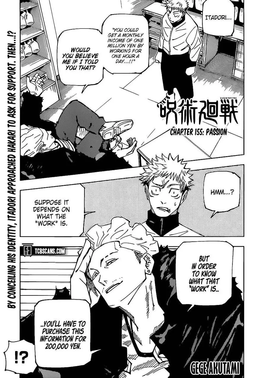 Read Jujutsu Kaisen Chapter 155 Online