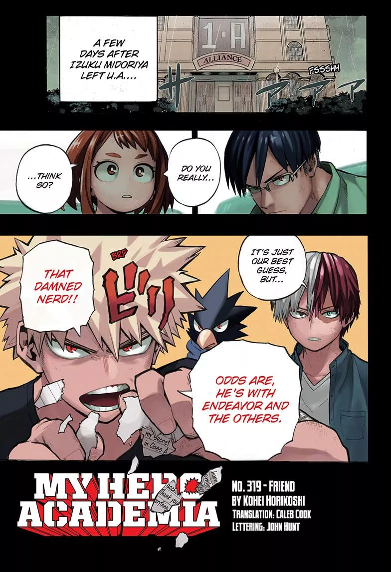 Read Boku no Hero Academia Chapter 319 Online