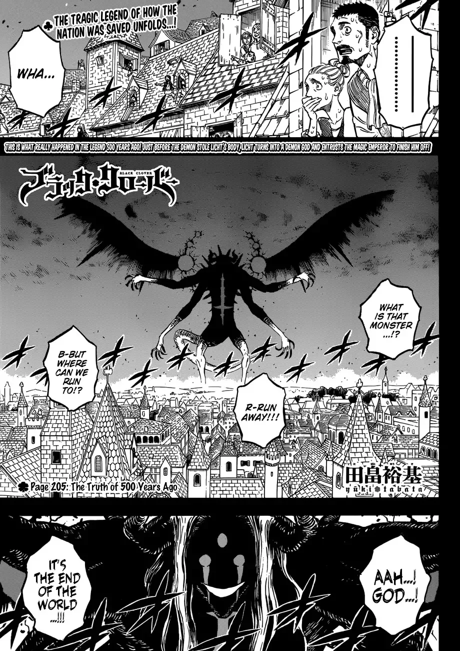 Read Black Clover Chapter 205 - The Truth of 500 Years Ago Online