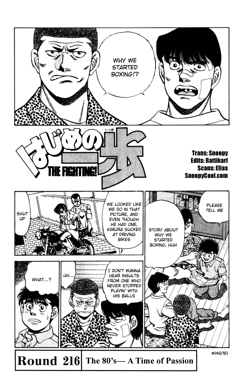 Read Hajime no Ippo Chapter 216 - The 80s- A Time of Passion Online