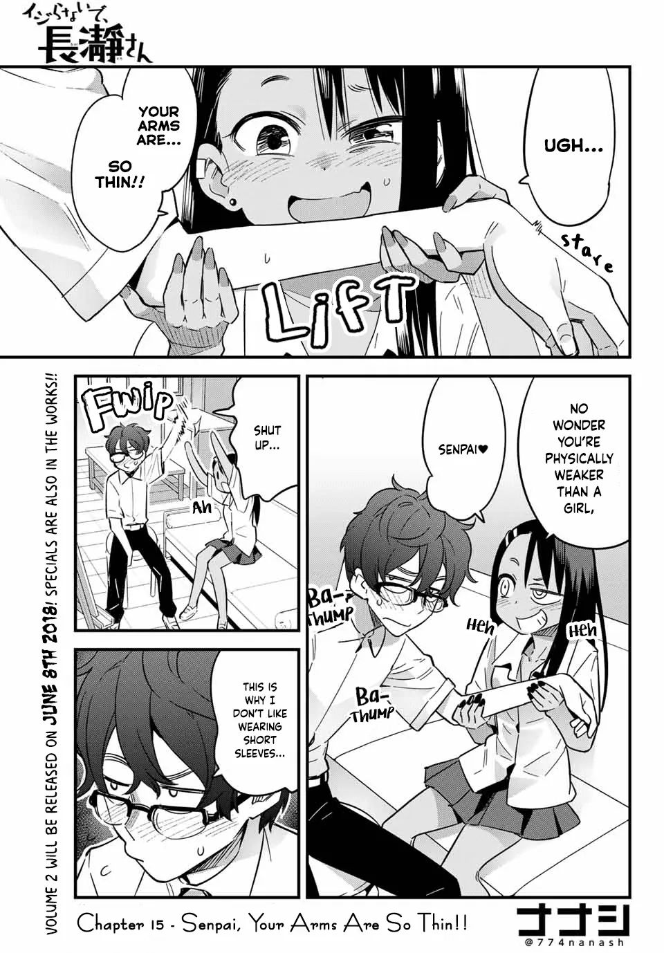 Read Please don’t bully me, Nagatoro Chapter 15 - Senpai, Your Arms Are So Thin!! Online