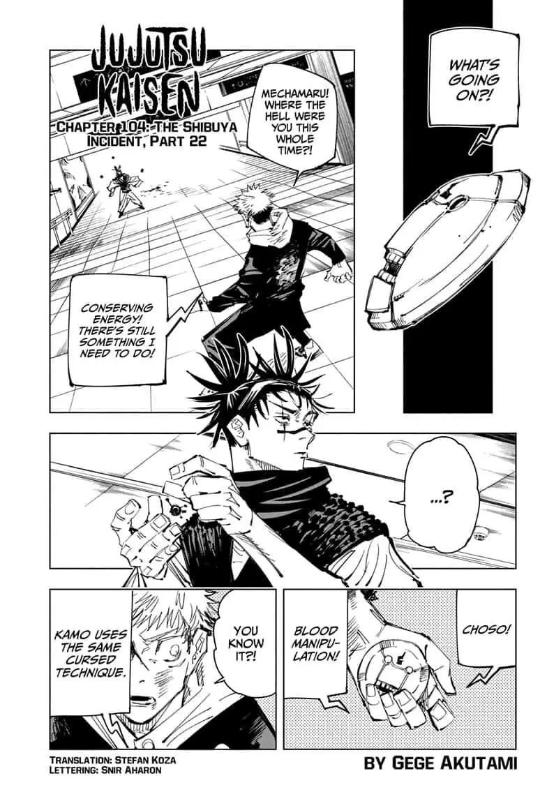 Read Jujutsu Kaisen Chapter 104 Online