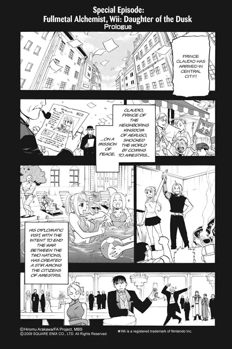 Read FullMetal Alchemist Chapter 99.5 - Fullmetal Alchemist, Wii: Daughter of the Dusk Online