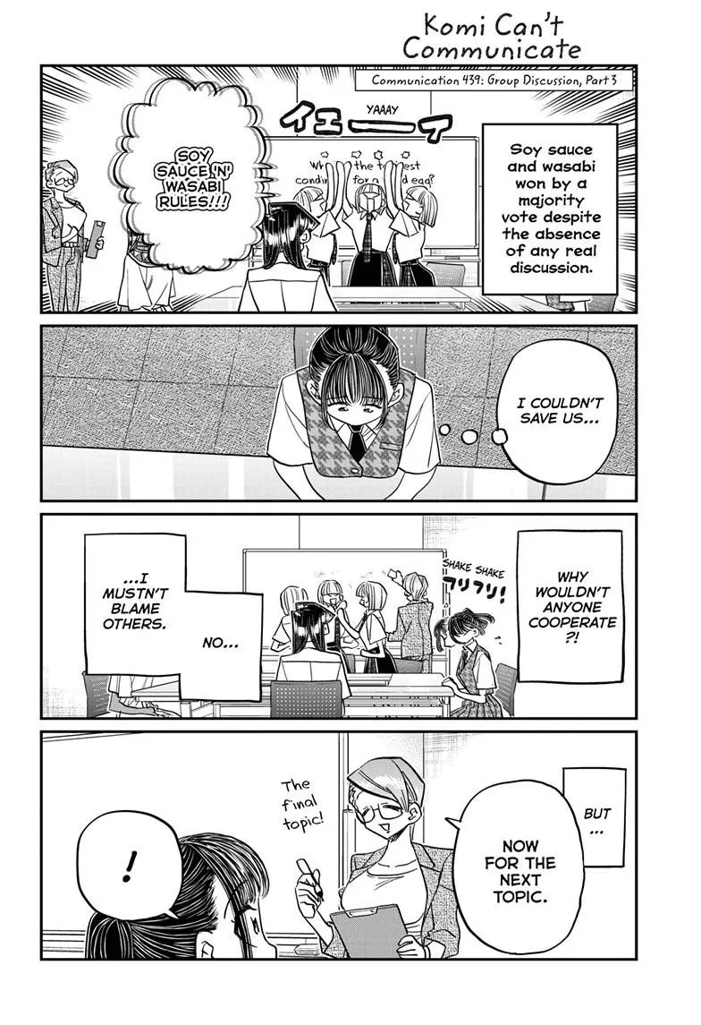 Read Komi-san wa Komyushou Desu Chapter 439 Online