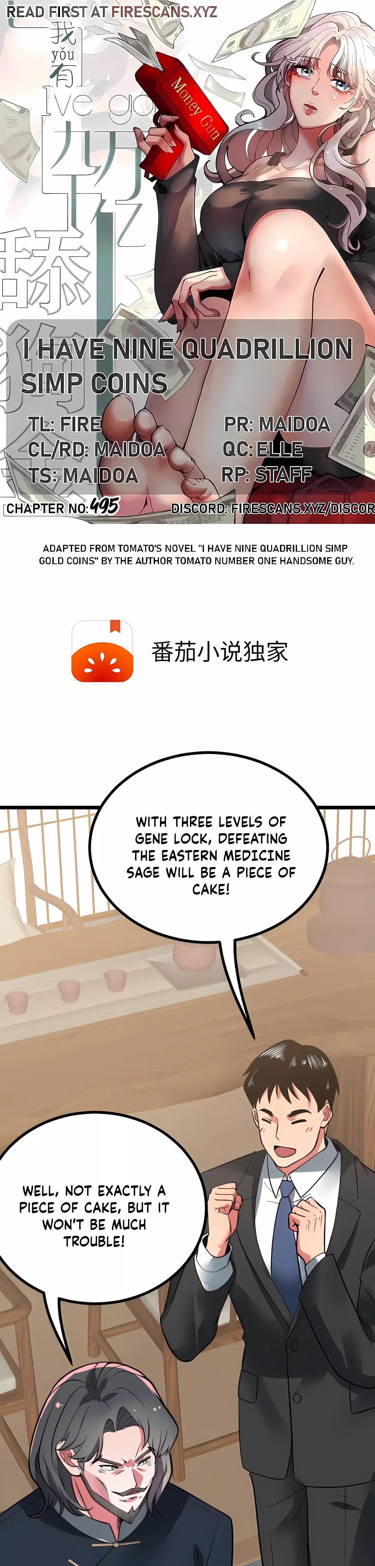 Read I Have Nine Quadrillion Simp Gold Coins Chapter 495 Online