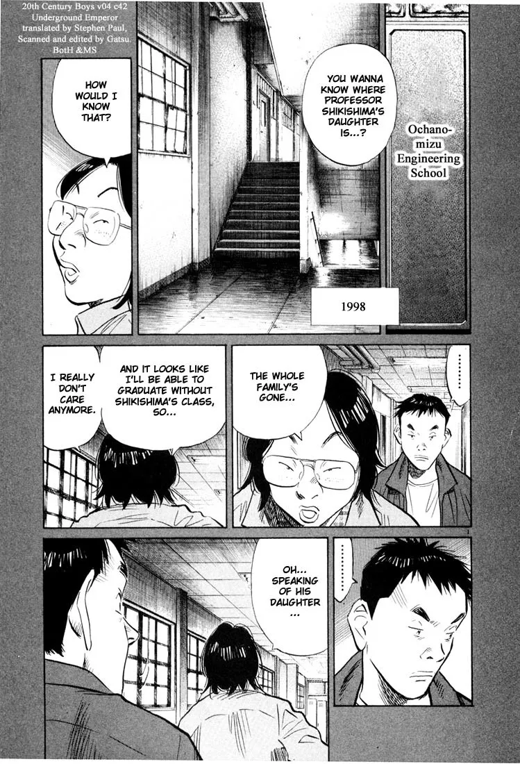 Read 20th Century Boys Chapter 42 - Underground Emperor Online