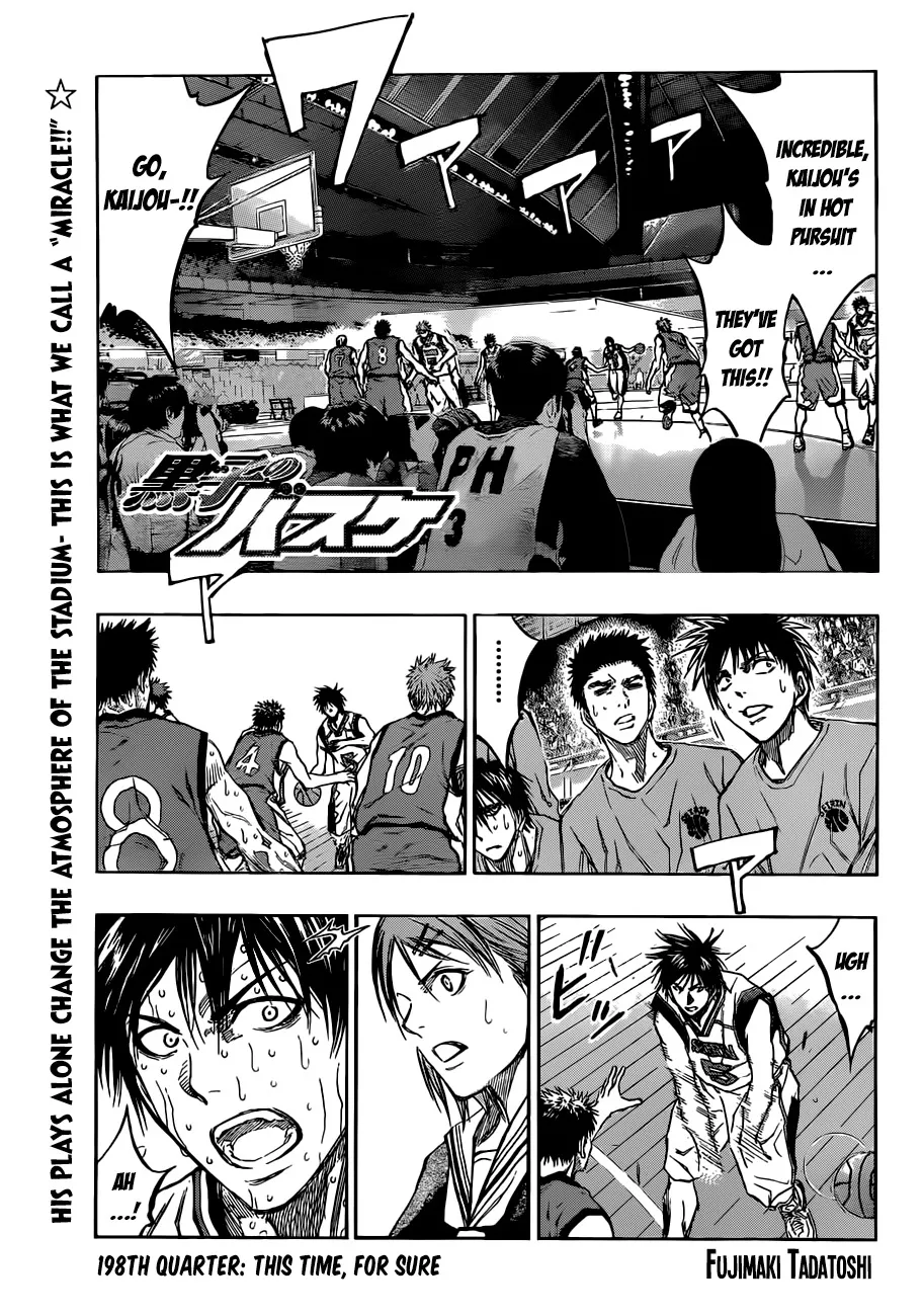 Read Kuroko no Basket Chapter 198 - This Time, For Sure Online