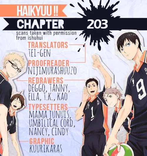 Read Haikyu!! Chapter 203 - As the Wind Blows Online