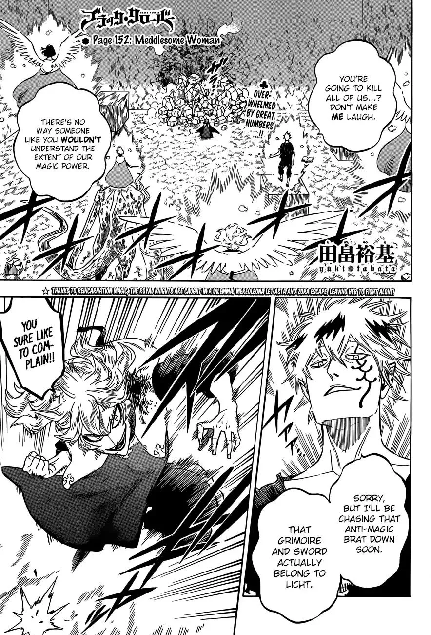 Read Black Clover Chapter 152 - Meddlesome Woman Online