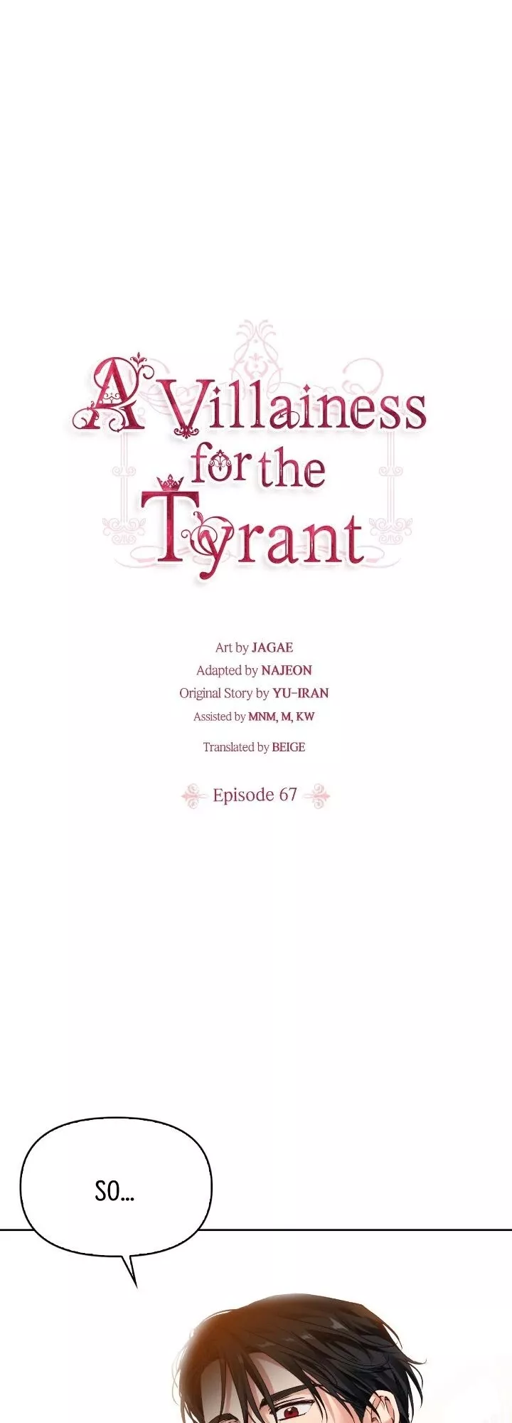 Read A Villainess for the Tyrant Chapter 67 Online